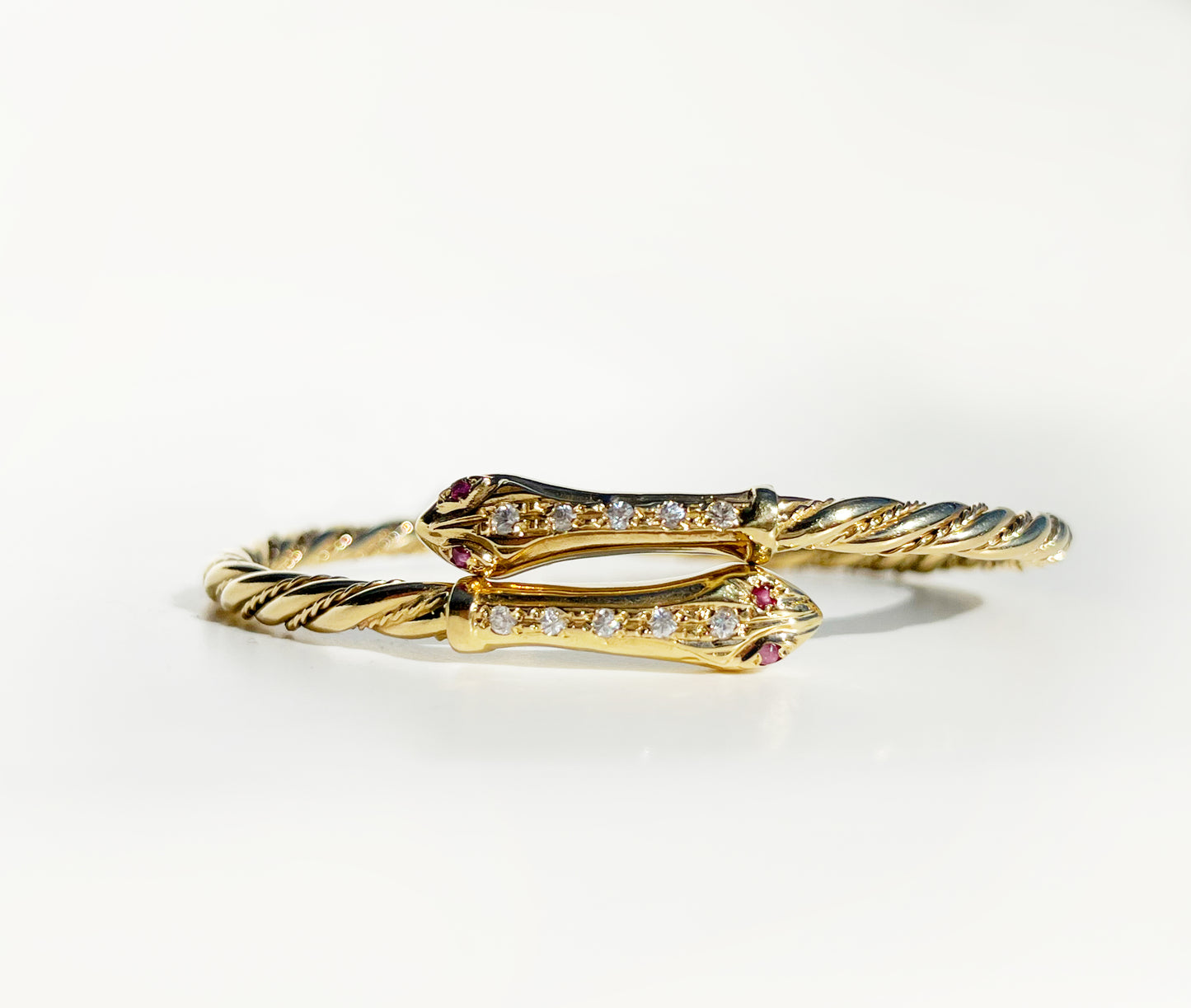 VINTAGE SNAKE BRACELET feat. rubies & diamonds | 16.9g