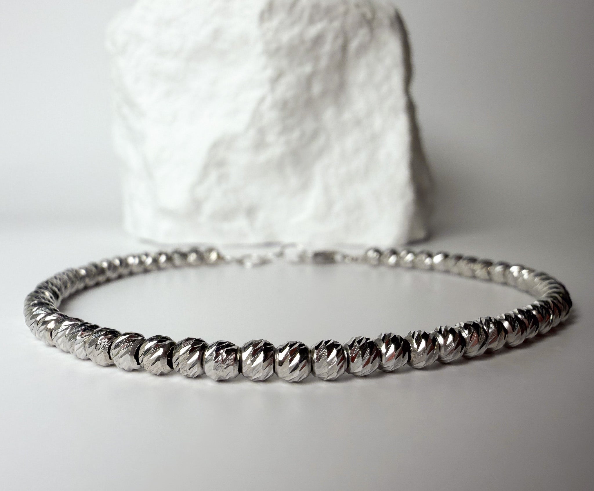 Classic Lina Bracelet: White Gold, 6-6.5in