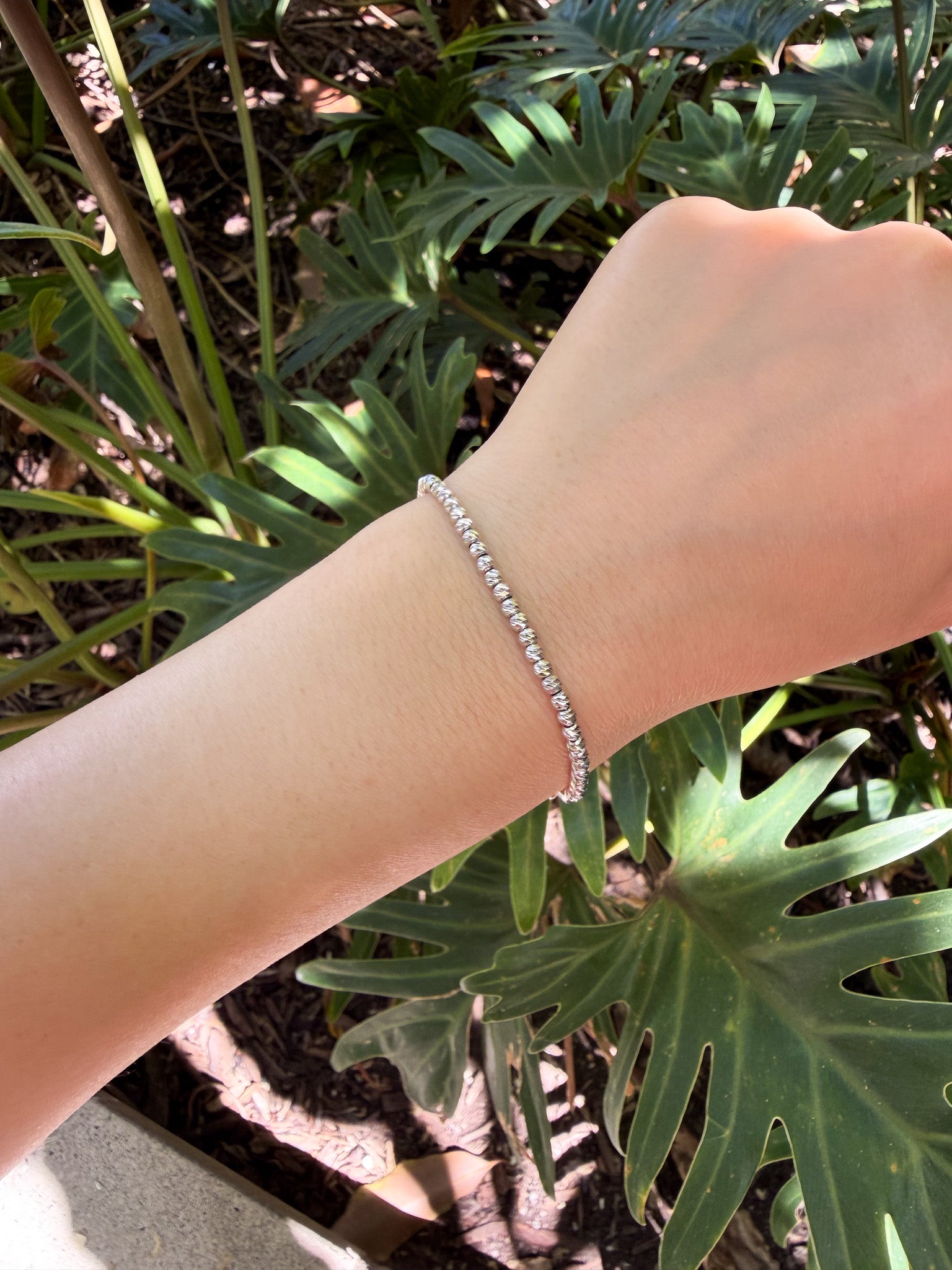 Classic Lina Bracelet: White Gold, 6-6.5in