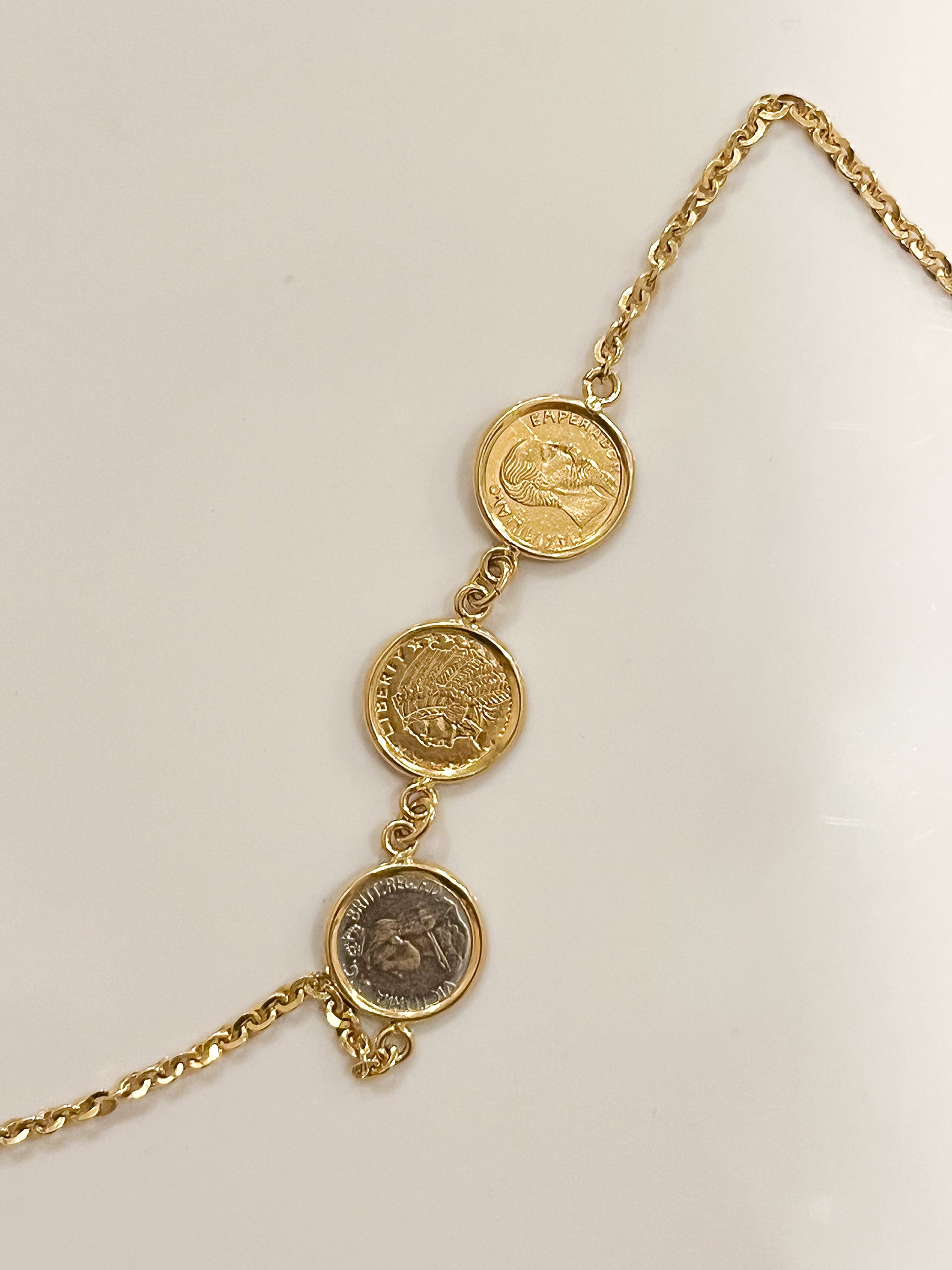 Vintage Coin Bracelet