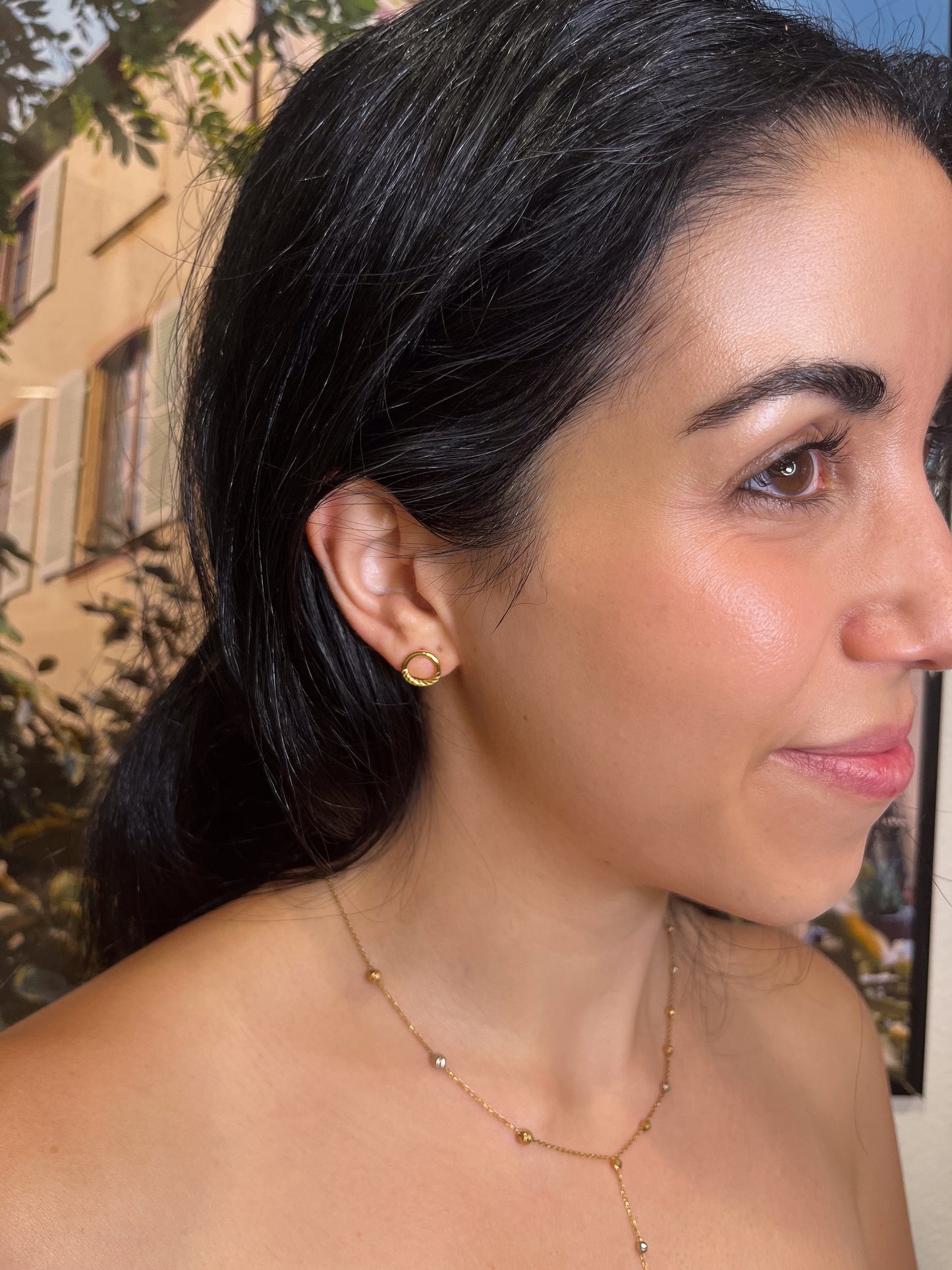 RHEA STUDS | 18K • 2.29g