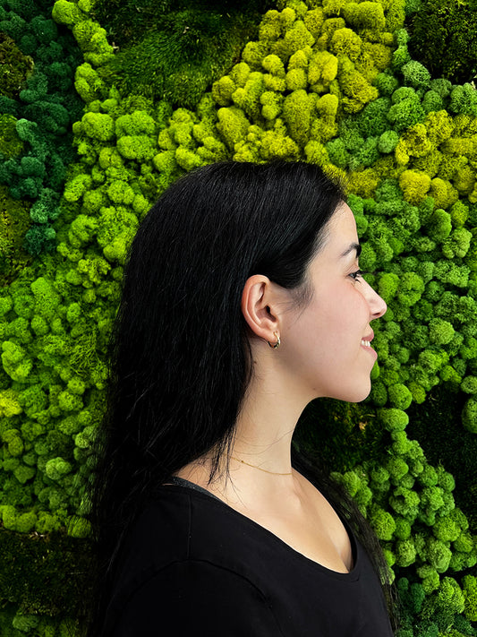 SAWTELLE 18K SOLID GOLD OVAL HOOPS