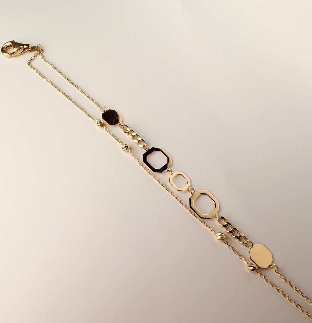 Maya Terra Bracelet, Octagons, Sample