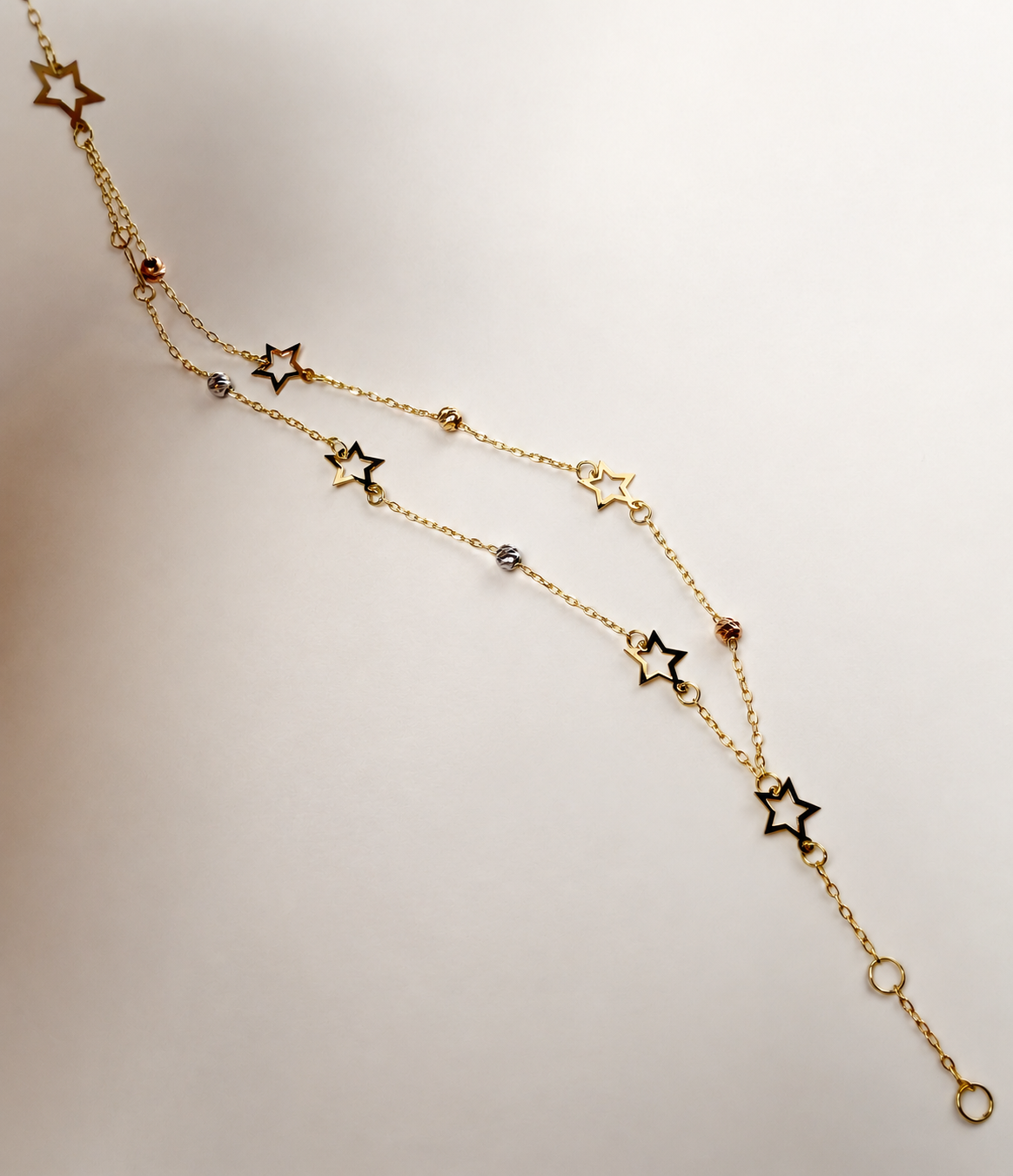 Star Double Chain Bracelet, Sample