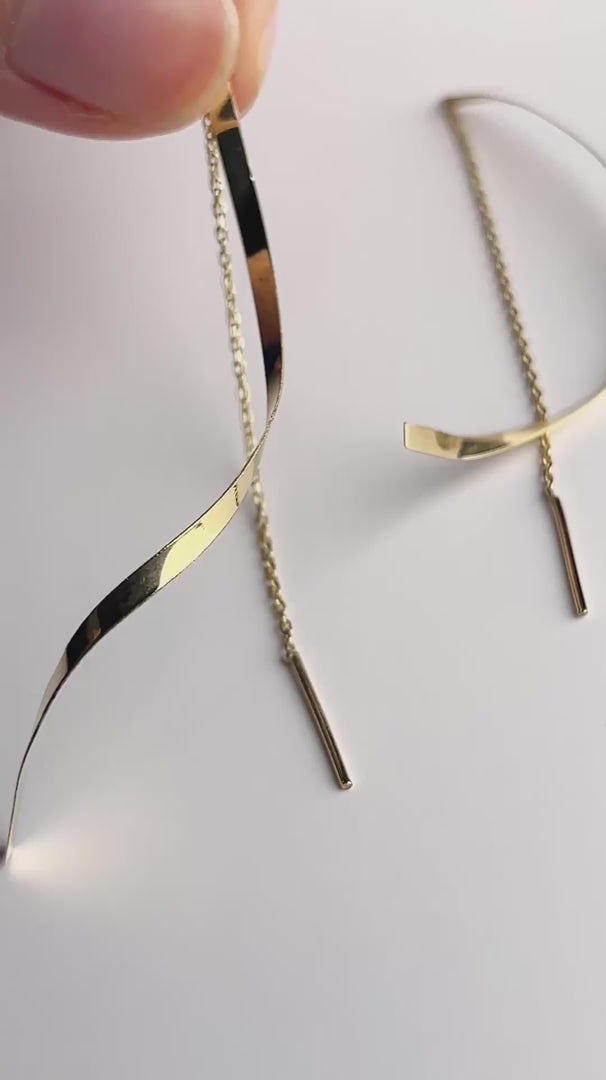 Zayn threader earrings