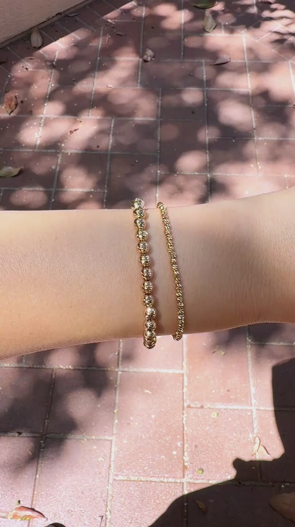 Grande Lina Bracelet: Yellow Gold, 6.5-7in