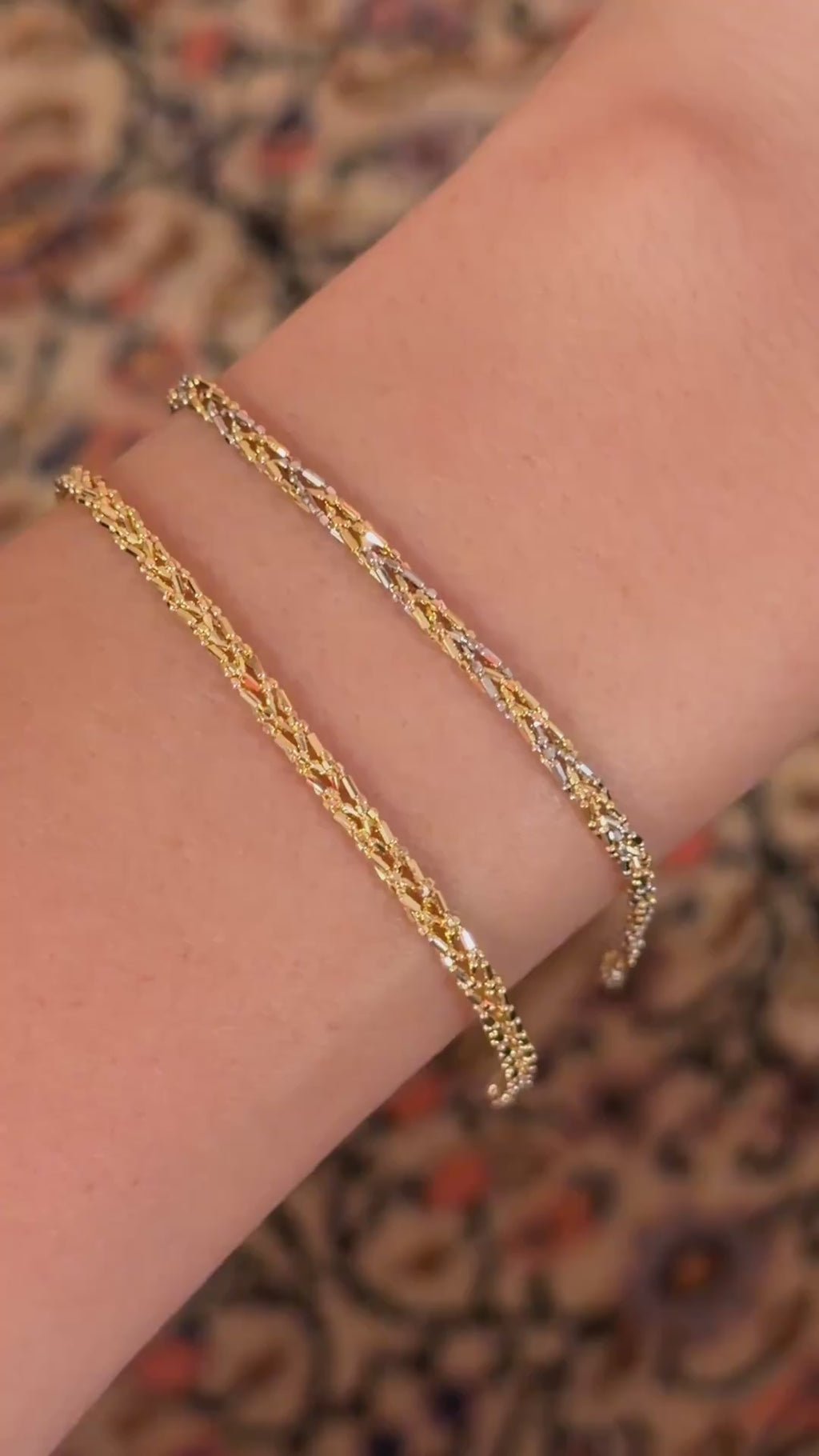 Monterey Bracelets in 3-tone and yellow 18K solid gold