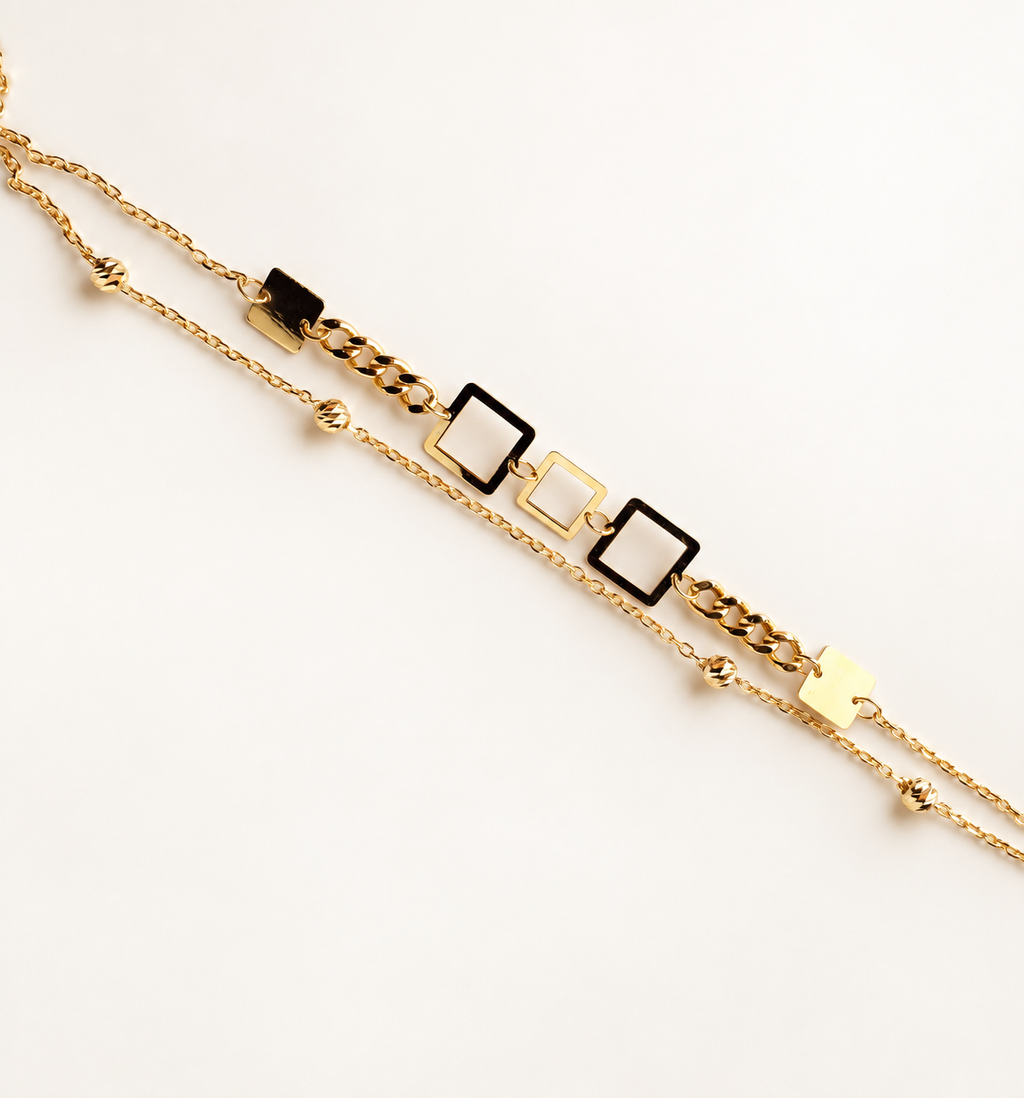 Maya Terra Bracelet, Squares, Sample
