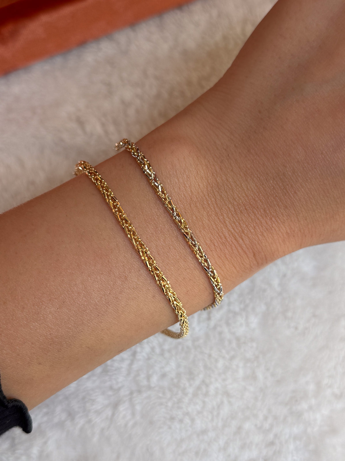 Monterey Bracelets in 3-tone and yellow 18K solid gold