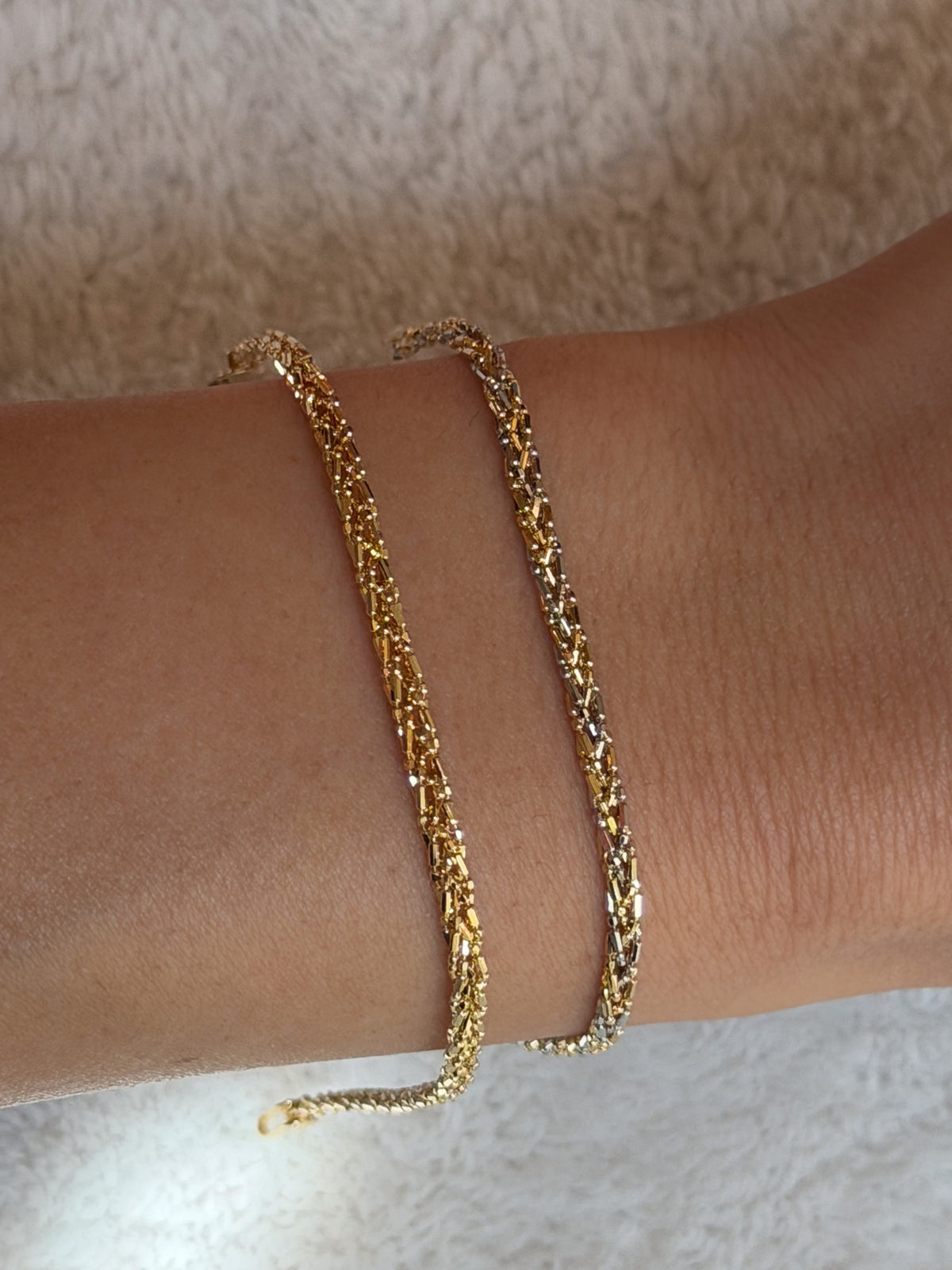 Monterey Bracelets in 3-tone and yellow 18K solid gold
