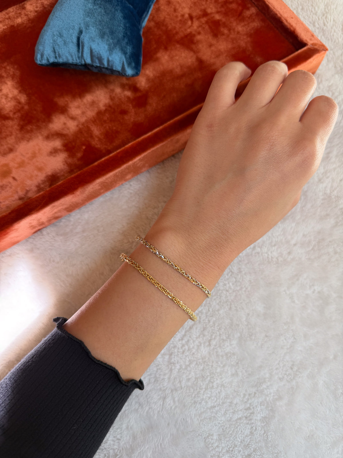 Monterey Bracelets in 3-tone and yellow 18K solid gold